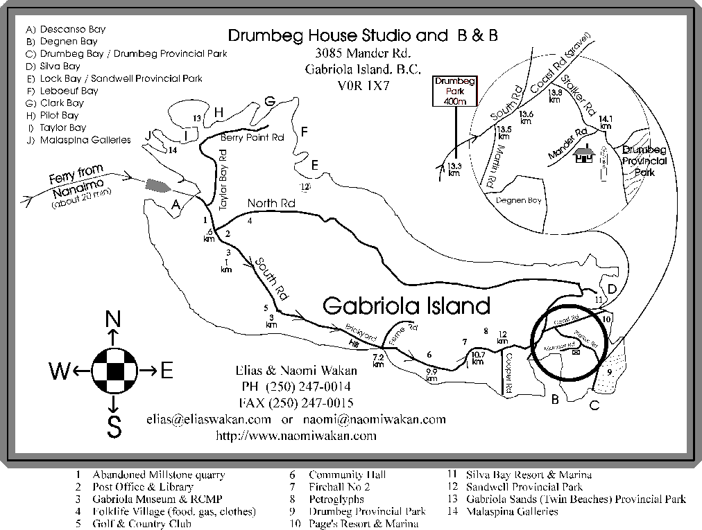 Gabriola map
